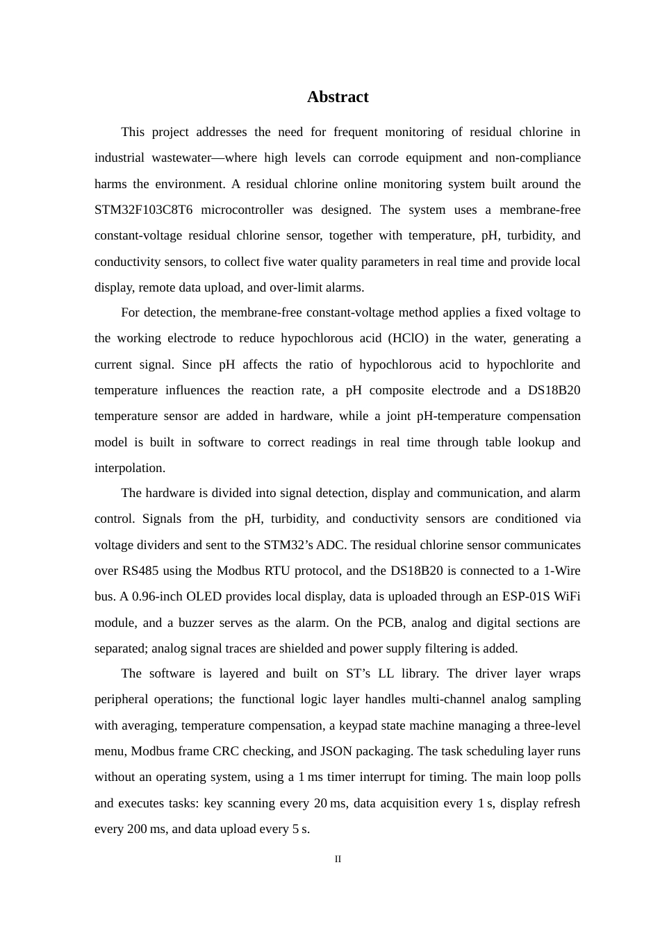 26年WP 工业废水余氯检测系统设计最终稿(22705字).docx_第2页