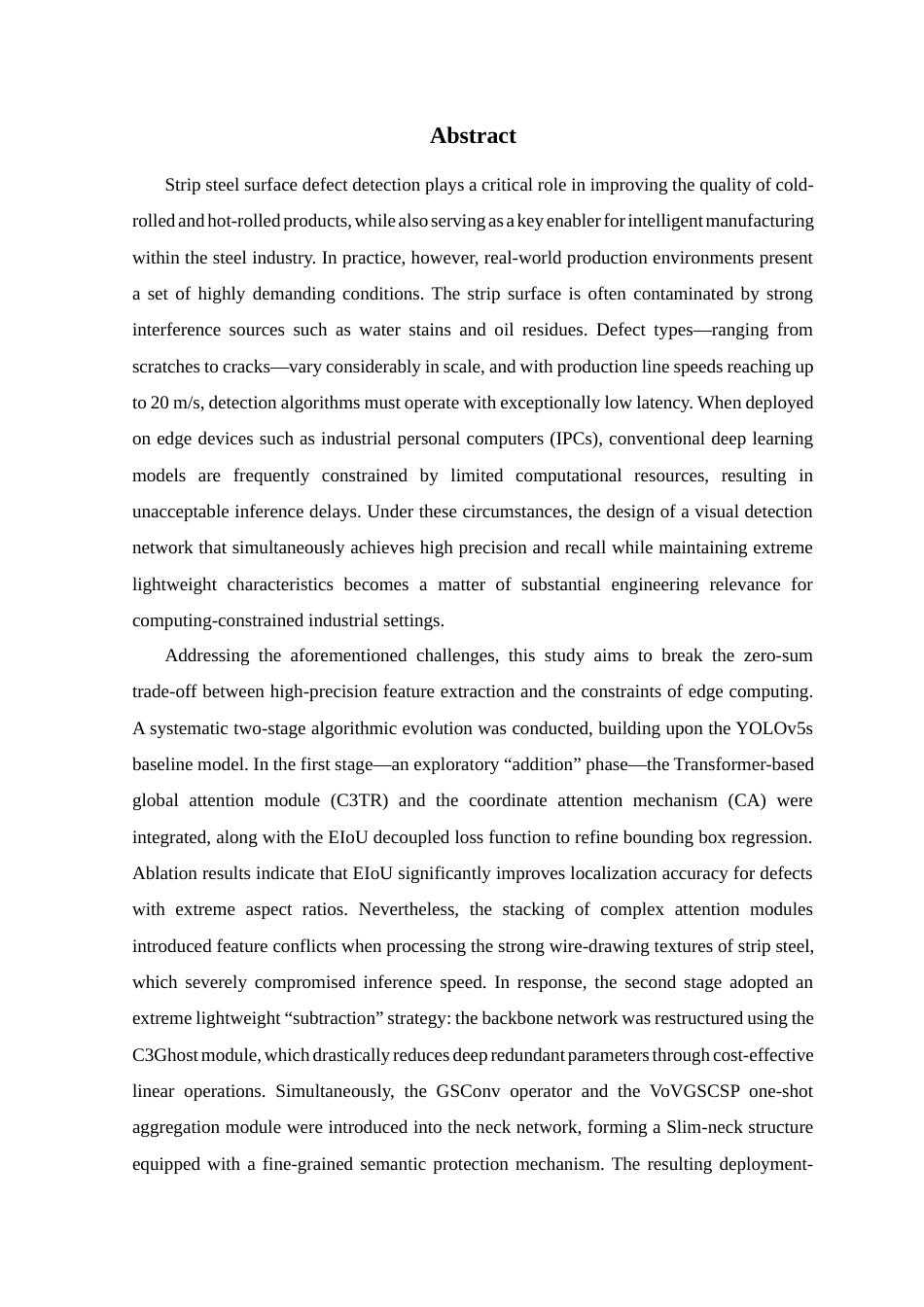 26年WP 基于YOLO算法的轧制带钢表面缺陷检测最终稿(21894字).docx_第2页