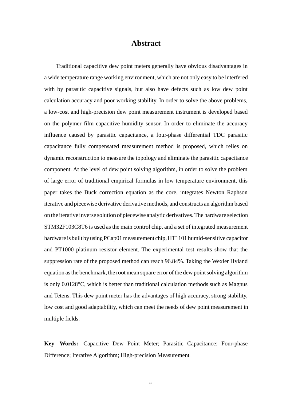 26年WP 基于高分子薄膜电容式湿度传感器的露点仪研制最终稿(15891字).docx_第2页