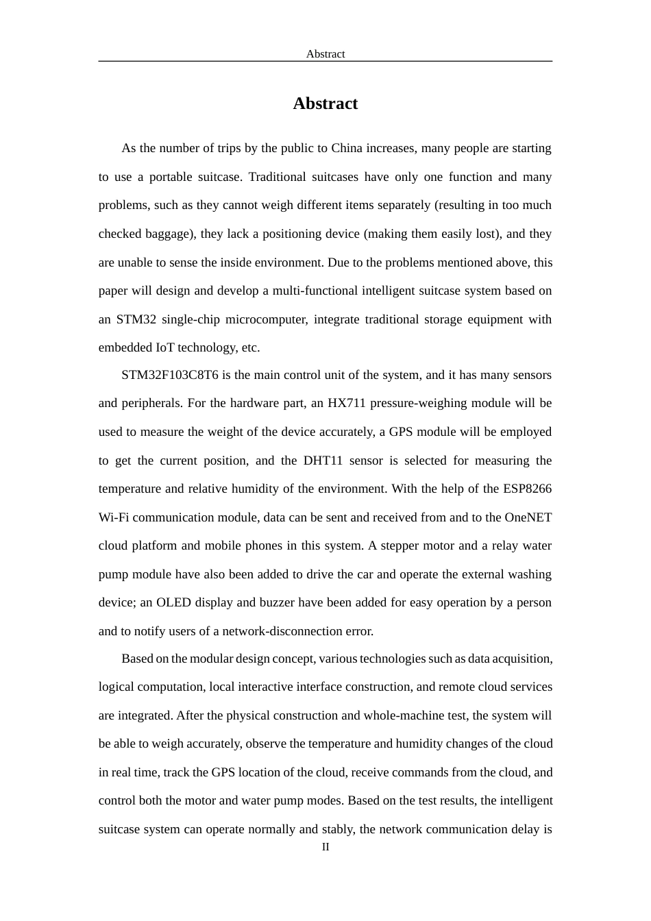 26年WP 基于stm32的多功能行李箱控制系统设计最终稿(19366字).docx_第3页