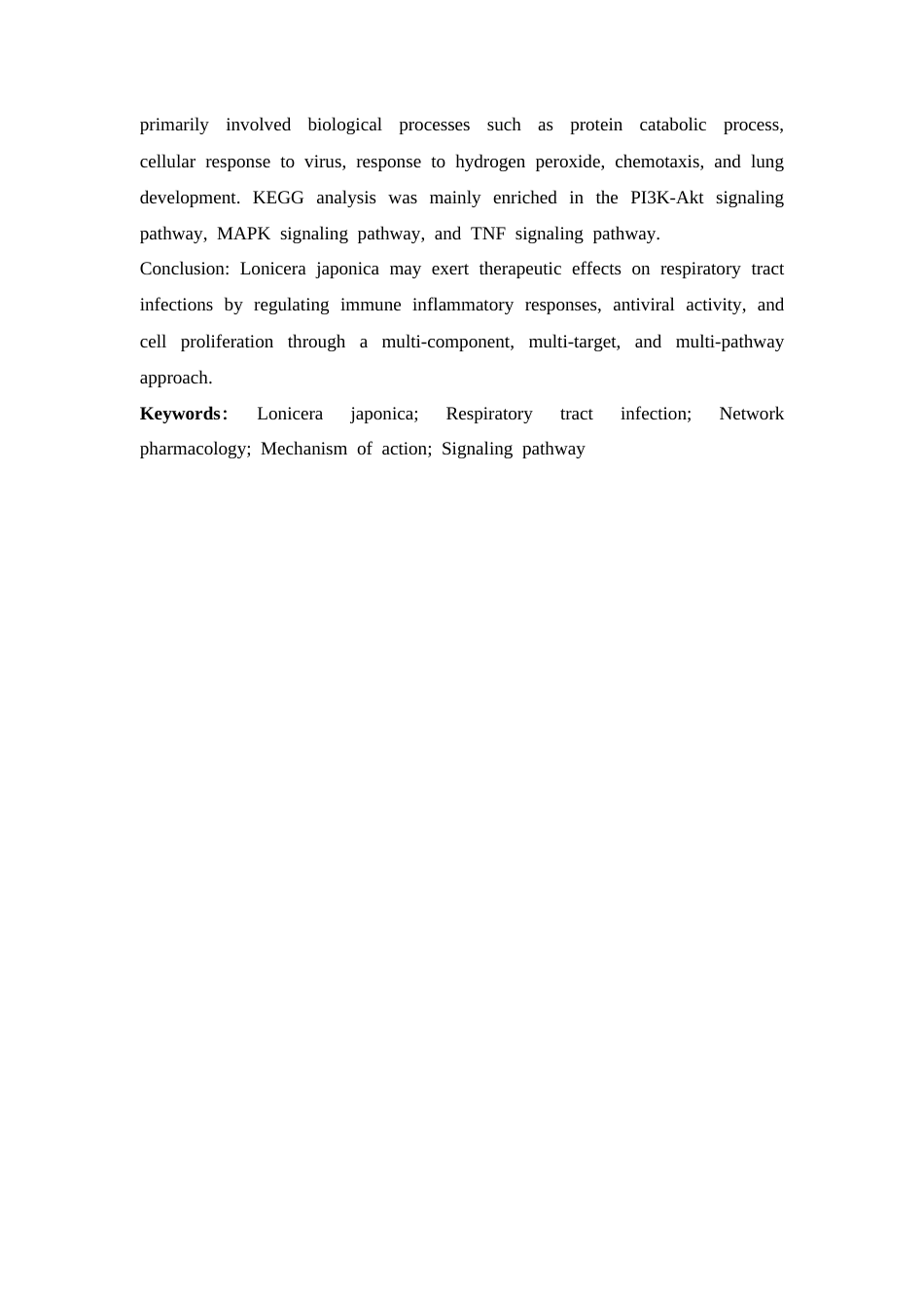 26年WP中药制药 基于网络药理学探讨金银花治疗呼吸道感染的潜在靶点及作用机制27.68-AI(8734字).docx_第6页