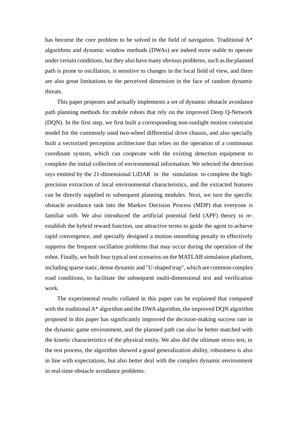 26年WP 基于DQN的机器人动态避障轨迹规划设计最终稿(17395字).docx_第4页