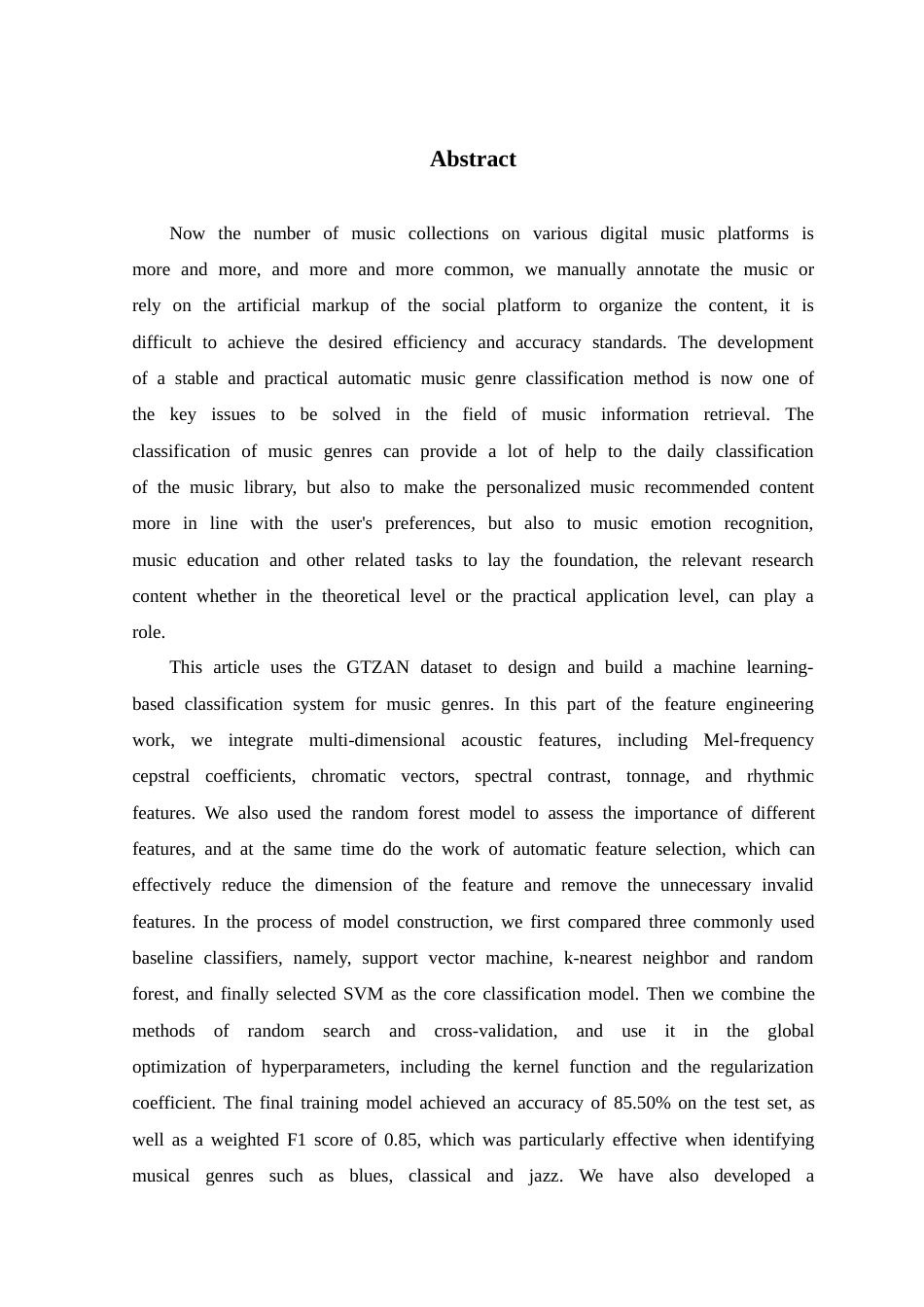 26年WP 基于机器学习的歌曲分类系统设计最终稿(24357字).docx_第2页