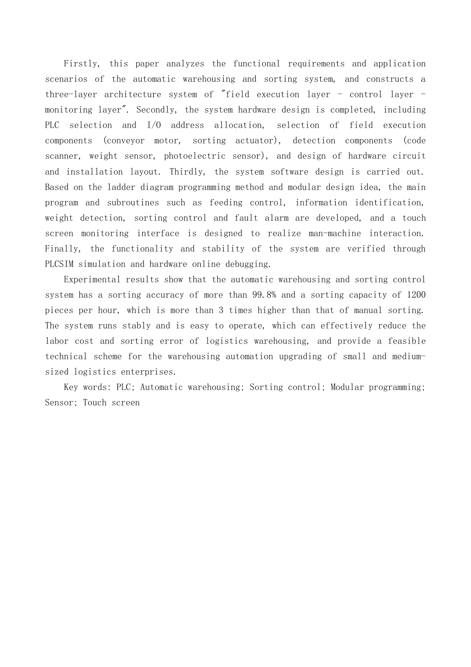 1.基于PLC的自动化仓储分拣控制系统设计111doc.doc_第2页