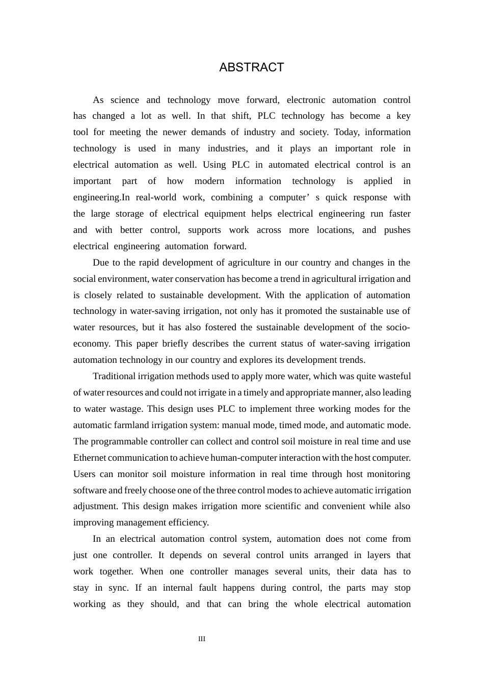 基于PLC的自动灌溉控制系统的设计.docx_第3页