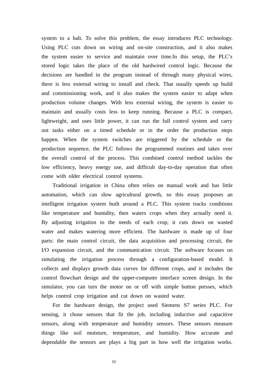 基于PLC的自动灌溉控制系统的设计.docx_第4页