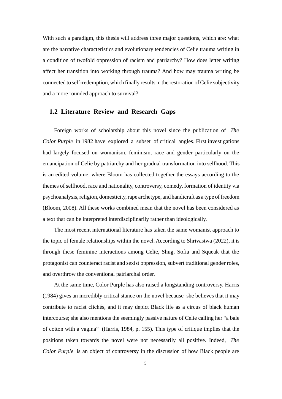 26年WH英语本科 紫色》中的创伤书写与西丽的自我救赎之路 eyofSelf-RedemptioninTheColorPurpleAuthor_ZengLanyuSupervisor_终稿-全日(9146字).docx_第7页