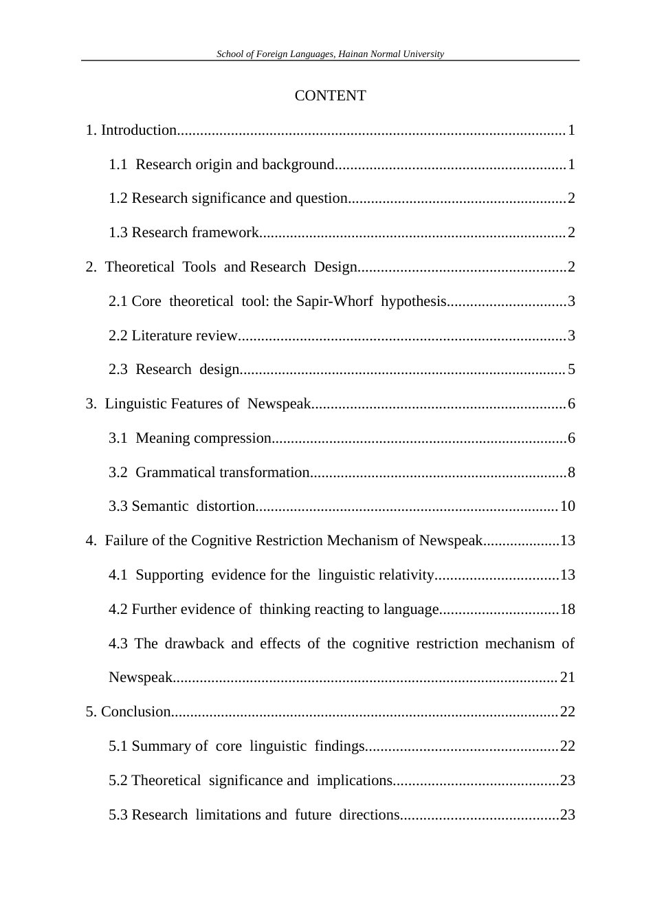 26年WH基于萨丕尔–沃尔夫假说的《1984》“新话”-认知约束机制分析-A-Cognitive-Analysis-on-the-Restriction-Mechanism-of-Newspeak-in-Based-on-the-Sapir-Whorf-Hypothesis-全日(9489字).docx_第4页
