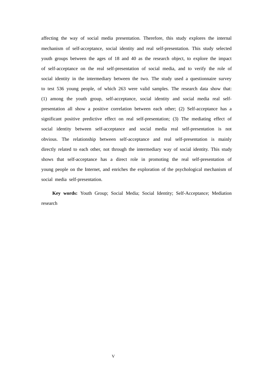 26年WH应用心理学 自我接纳与青年社交媒体真实自我呈现的关系-社会认同的中介作用检验终稿-全日(21201字).docx_第5页
