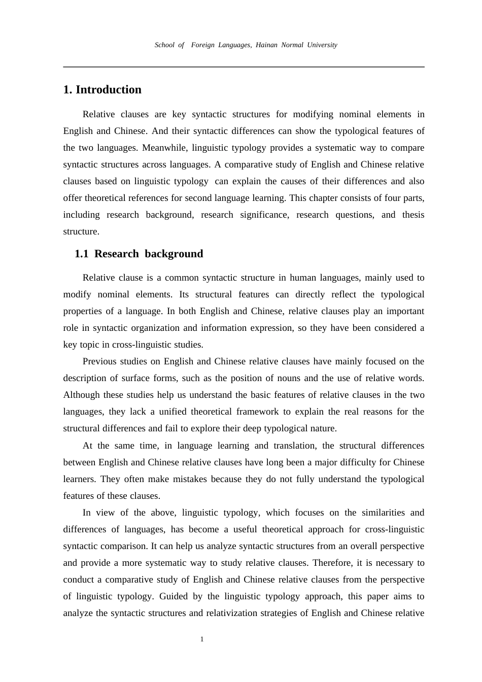 26年WH英语本科 基于语言类型学的英汉关系从句对比研究AContrastiveStudyofEnglishandChineseRelativeClausesBasedonLinguisticTypology-全日(12126字).docx_第6页