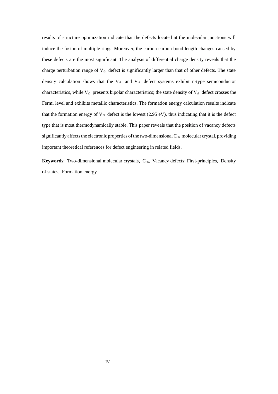 26年WH物理学本科 关键词：二维分子晶体；C36烯；空位缺陷；第一性原理；态密度；形成能终稿-全日(9862字).docx_第4页