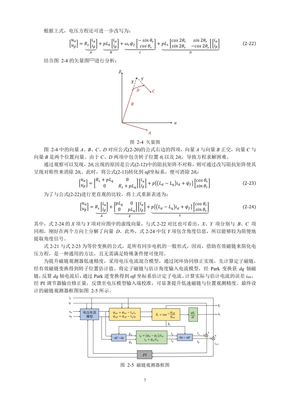26年CH电气工程与智能控制 基于有效磁链的永磁电机无传感器控制仿真研究-终稿全-约17332字符.pdf_第10页
