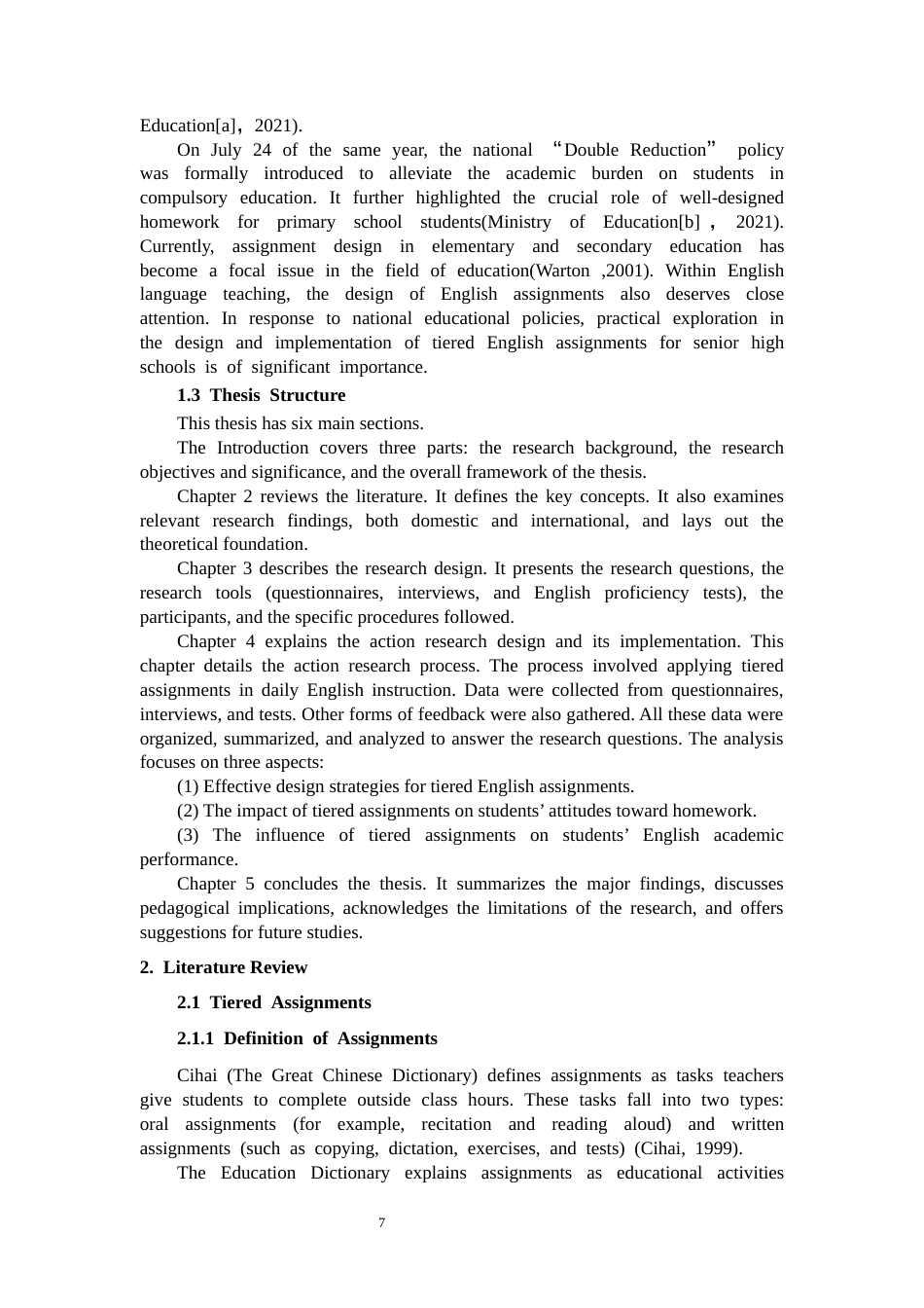 26年CH英语终稿全 关键词：高中英语教学；“双减”政策；分层作业(13623字).docx_第7页