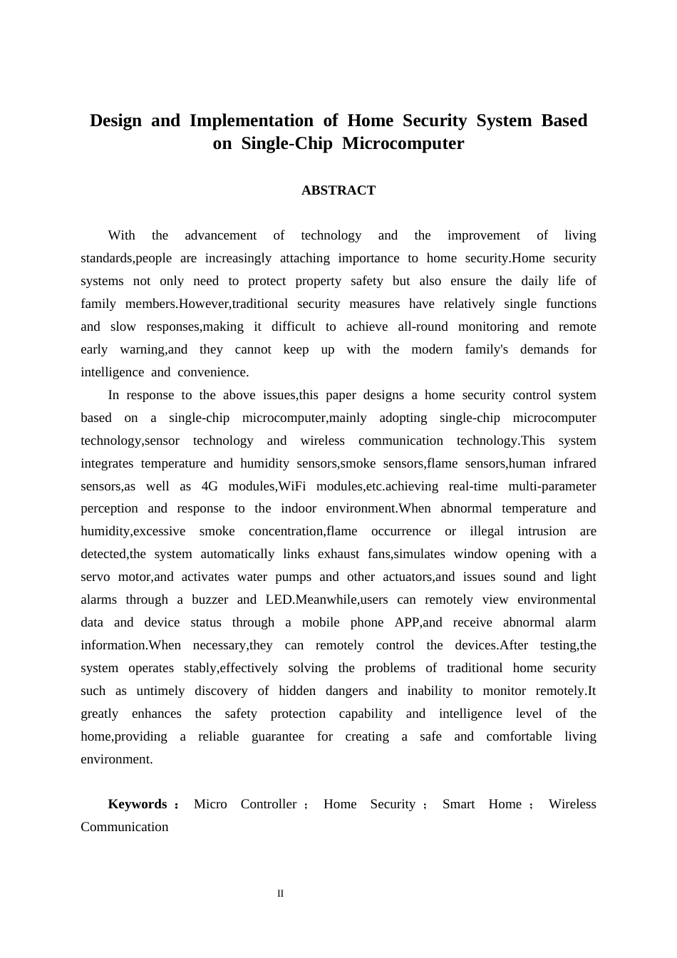 26年CH通信 基于单片机的家居安防系统设计与实现(1)(20628字).docx_第3页