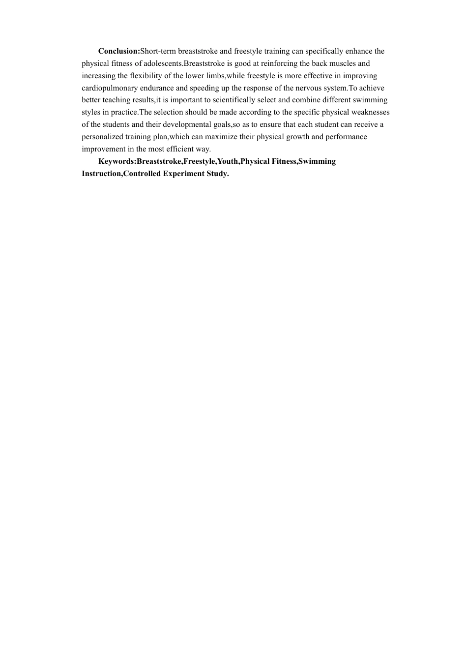 26年CH体育教育 不同泳姿学习对青少年儿童身体素质影响的对比研究—以蛙泳和自由泳为例-终稿全-约17203字符.pdf_第3页