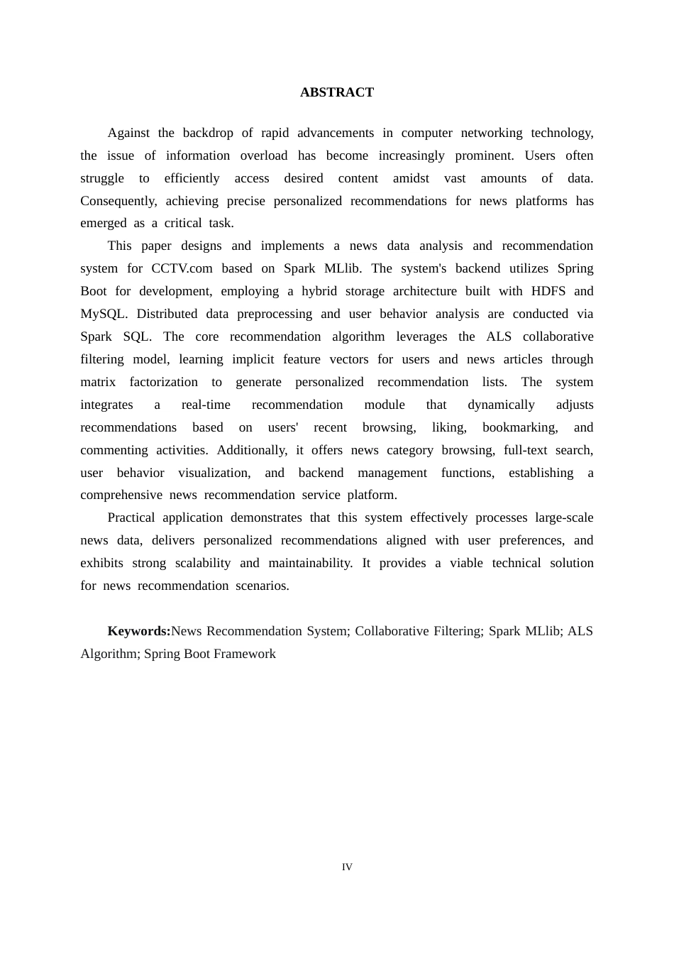 26年CH数据科学与大数据 基于SparkMLlib的央视网新闻类数据分析推荐系统的设计与实现-终稿全日制(28243字).docx_第4页