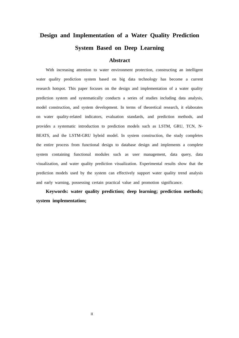26年CH计算机科学  基于深度学习的水质预测系统设计与实现-终稿全日制(30736字).docx_第2页