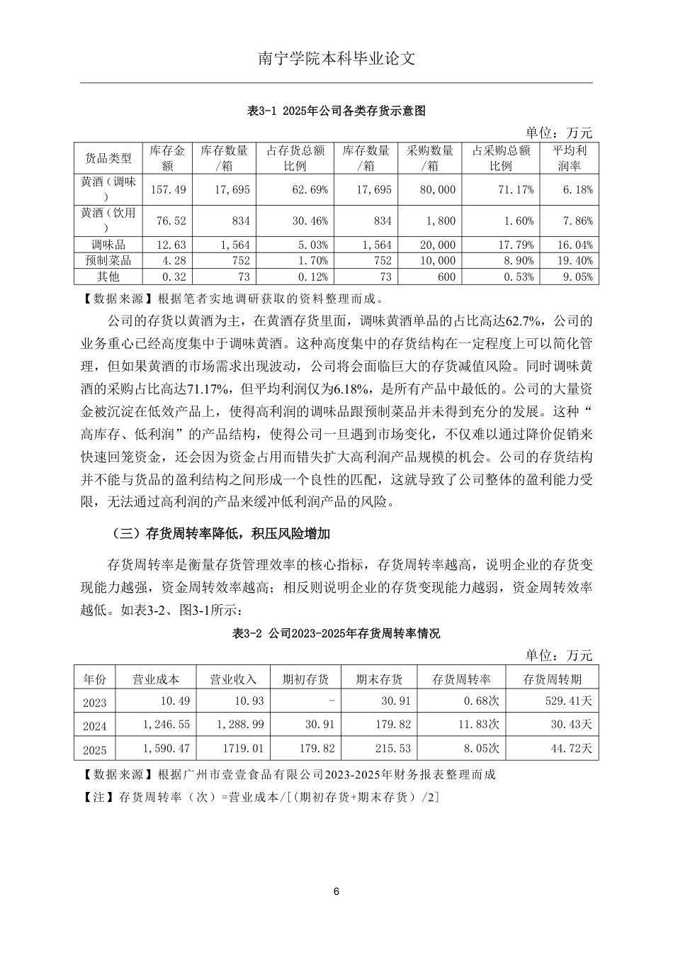 26年CH会计学 食品批发企业存货管理分析——以广州市壹壹食品有限公司为例终稿全日制-约15312字符.pdf_第9页