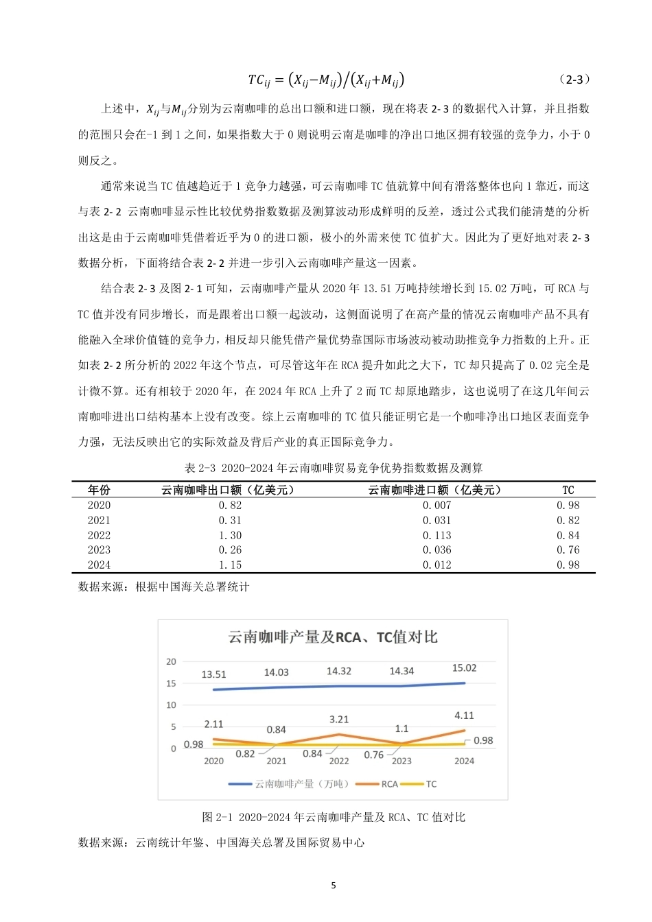 26年CH国际经济贸易 双循环”背景下云南省咖啡出口竞争力及对策研究-终稿全-约10250字符.pdf_第8页