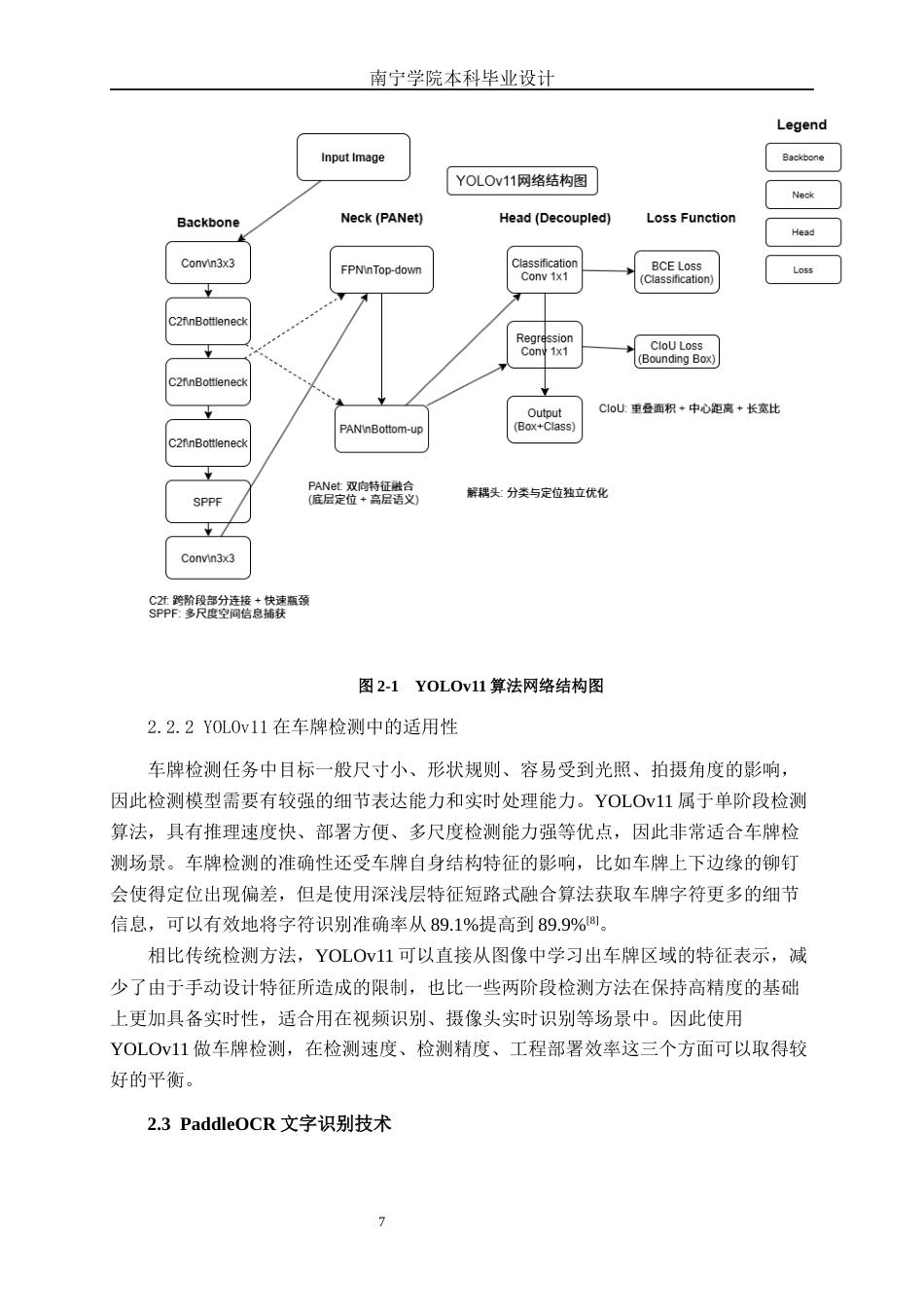26年CH智能科学与技术 基于YOLOv11车牌识别系统的设计与实现-终稿全日制(23839字).docx_第9页