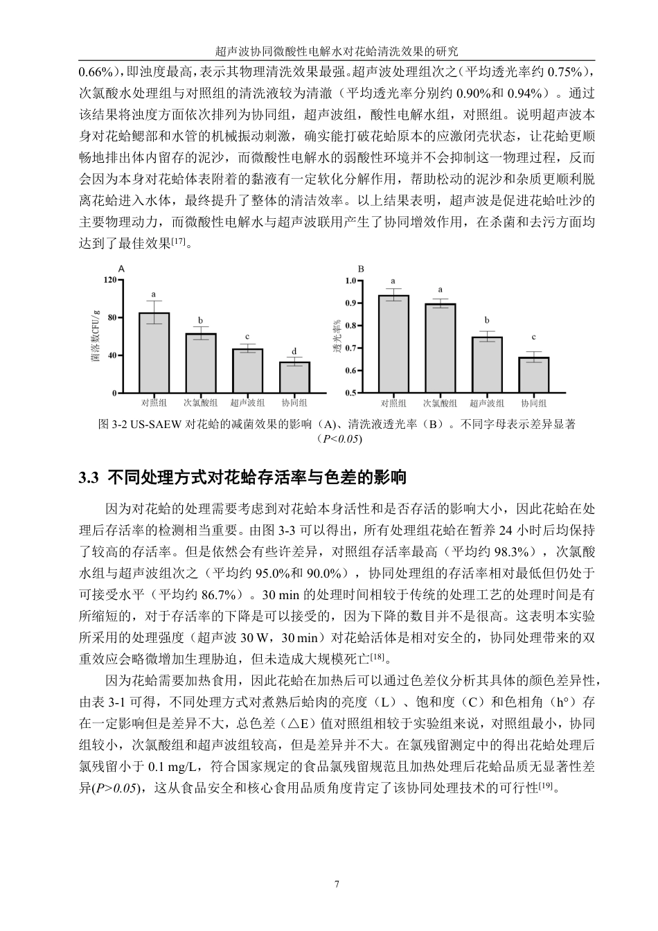 26年CH生物科学 超声波协同微酸性电解水对花蛤清洗效果的研究-终稿全日制-约13340字符.pdf_第10页
