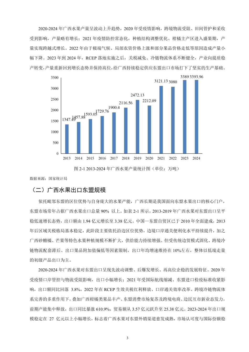 26年CH国际经济贸易 广西水果出口东盟的影响因素研究-终稿全-约13487字符.pdf_第6页