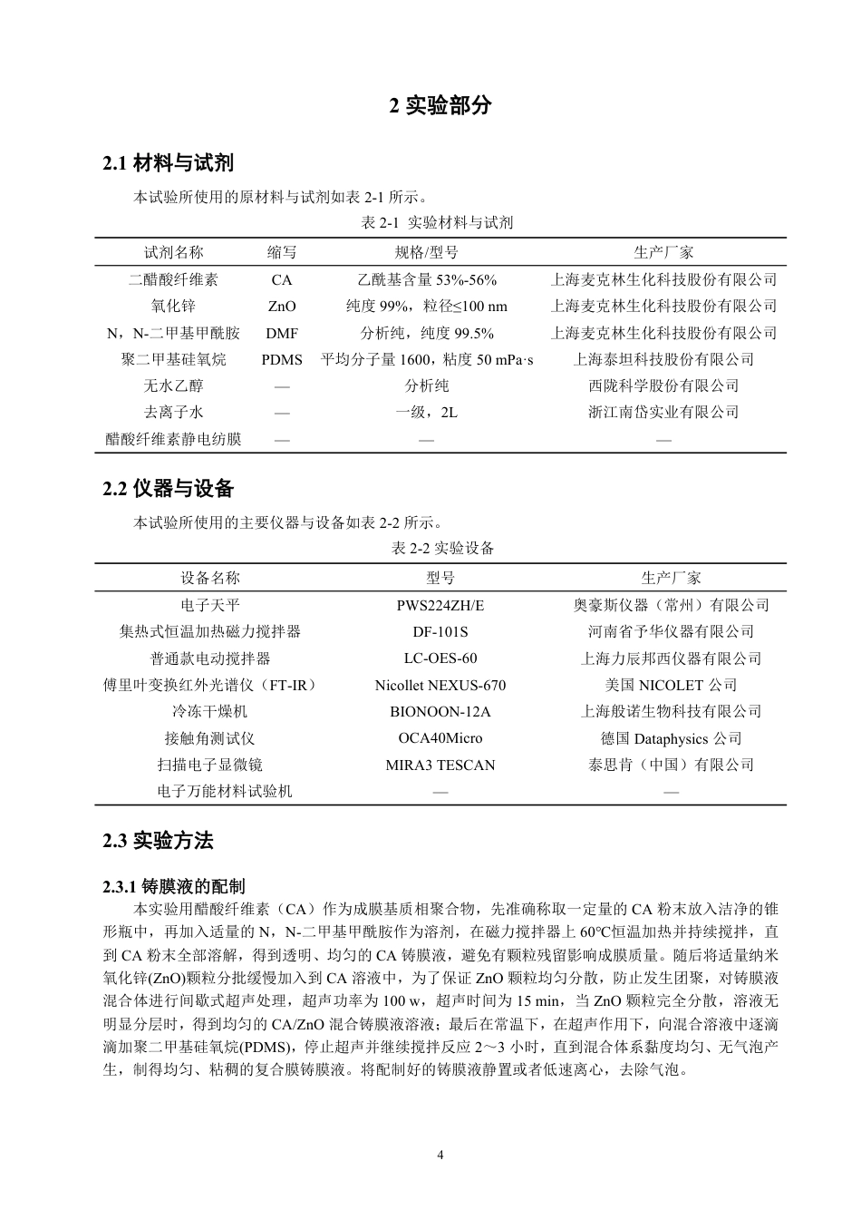 26年CH纺织工程 醋酸纤维素_氧化锌疏水透气复合膜制备及性能研究-终稿全日制-约16420字符.pdf_第8页