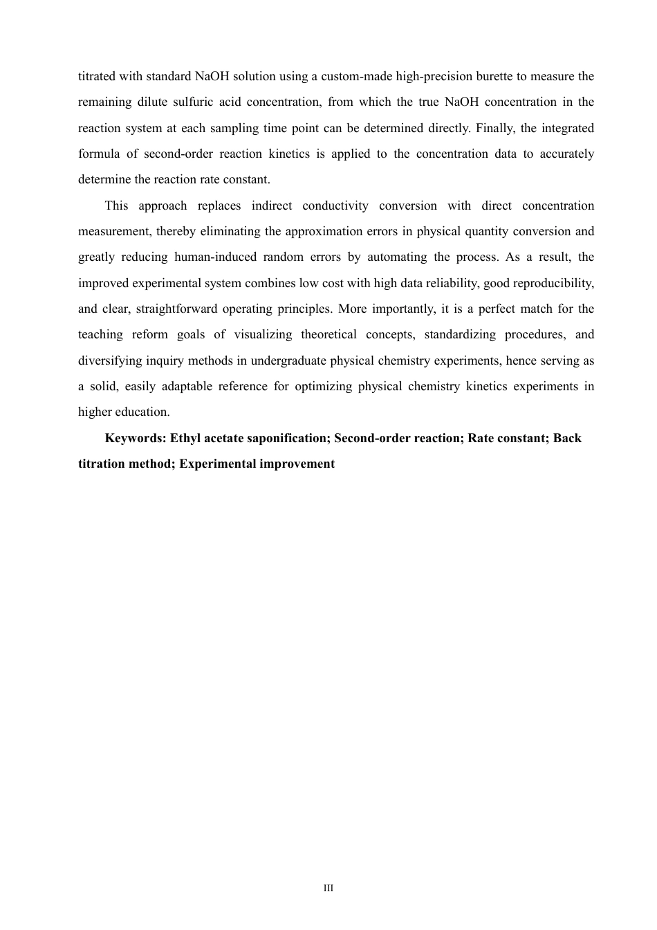 26年CH化学师范 物理化学实验“乙酸乙酯皂化反应速率常数的测定”实验改进-终稿全-约36024字符.pdf_第4页