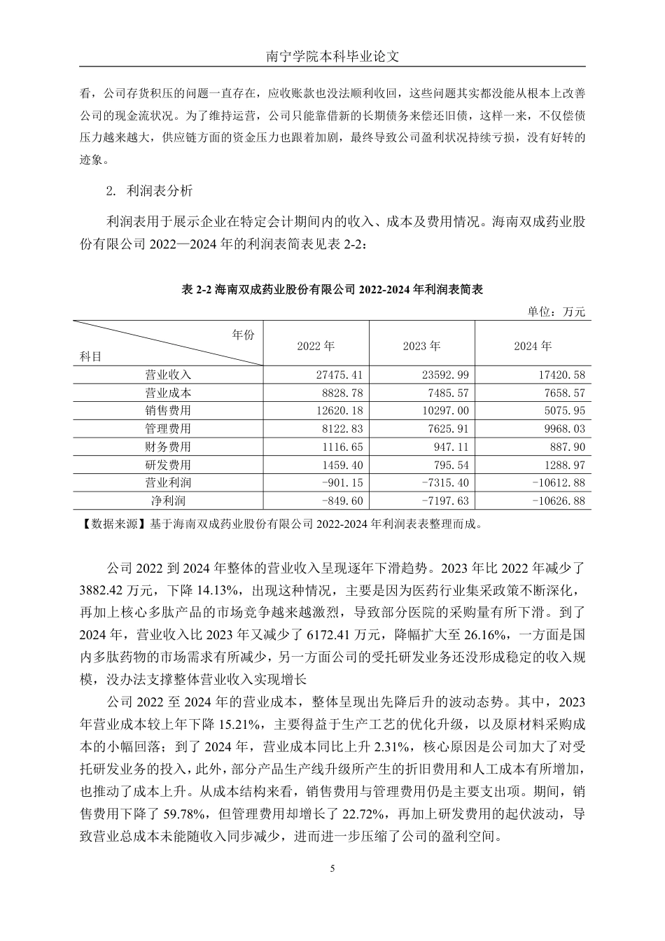 26年CH财务管理 中型医药制造企业盈利能力探析——以海南双成药业股份有限公司为例终稿全日制-约21207字符.pdf_第8页