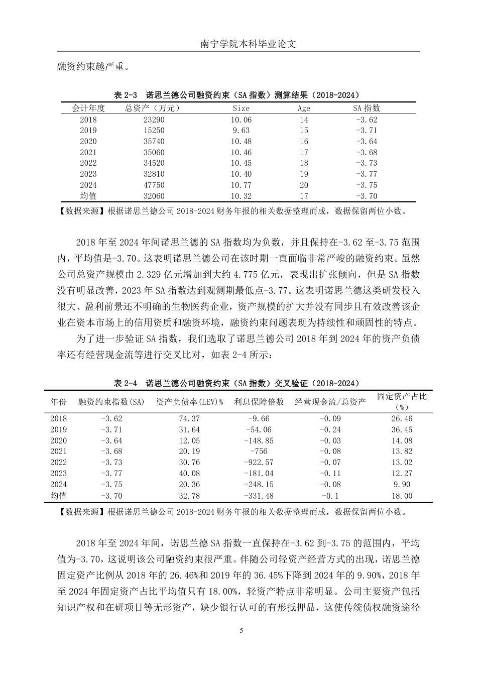 26年CH会计学 基于流动性指标的诺思兰德公司营运资金效率与融资约束分析终稿全日制-约19804字符.pdf_第9页