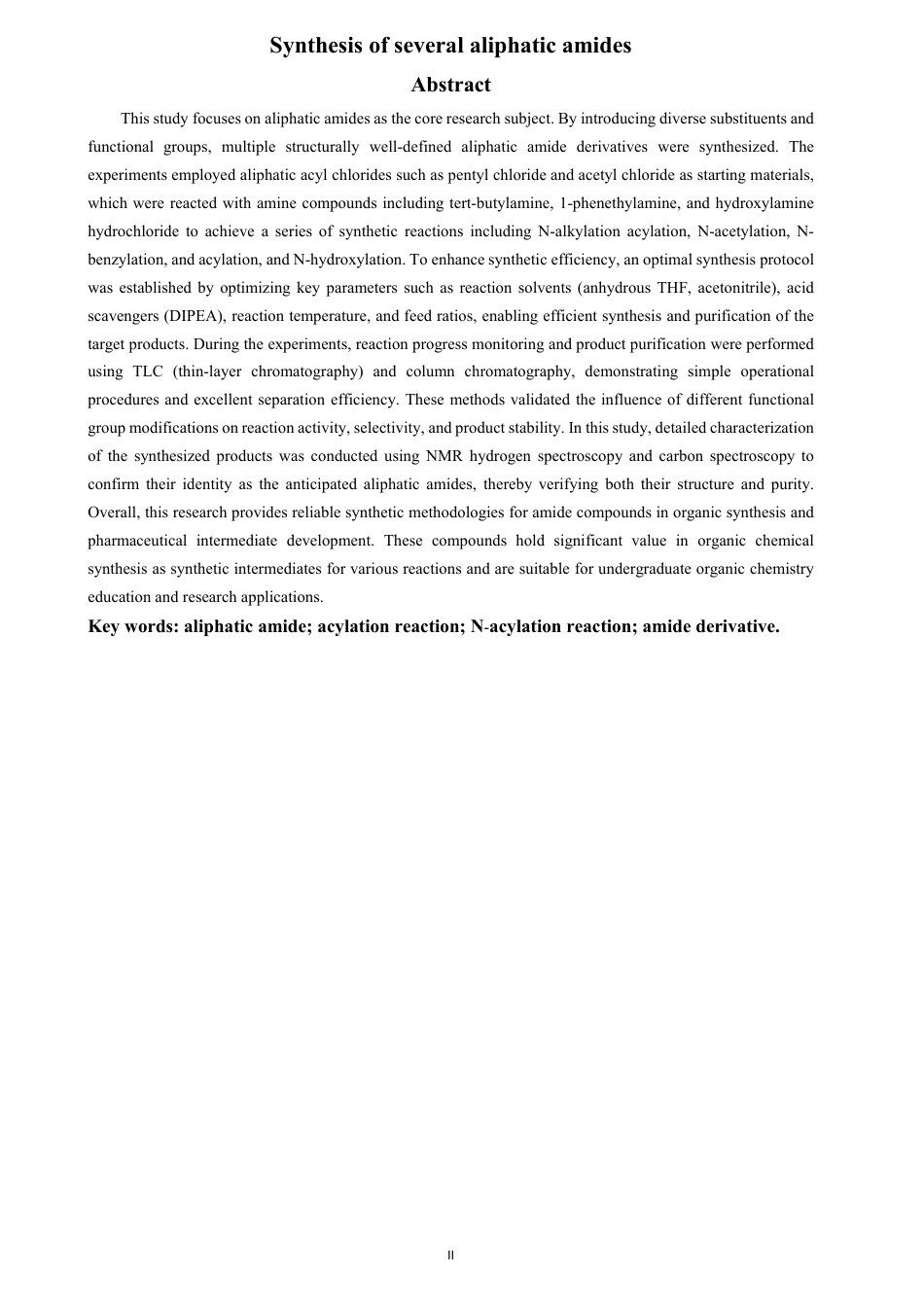 26年CH 几种脂肪族酰胺的合成 -约16776字符.pdf_第3页