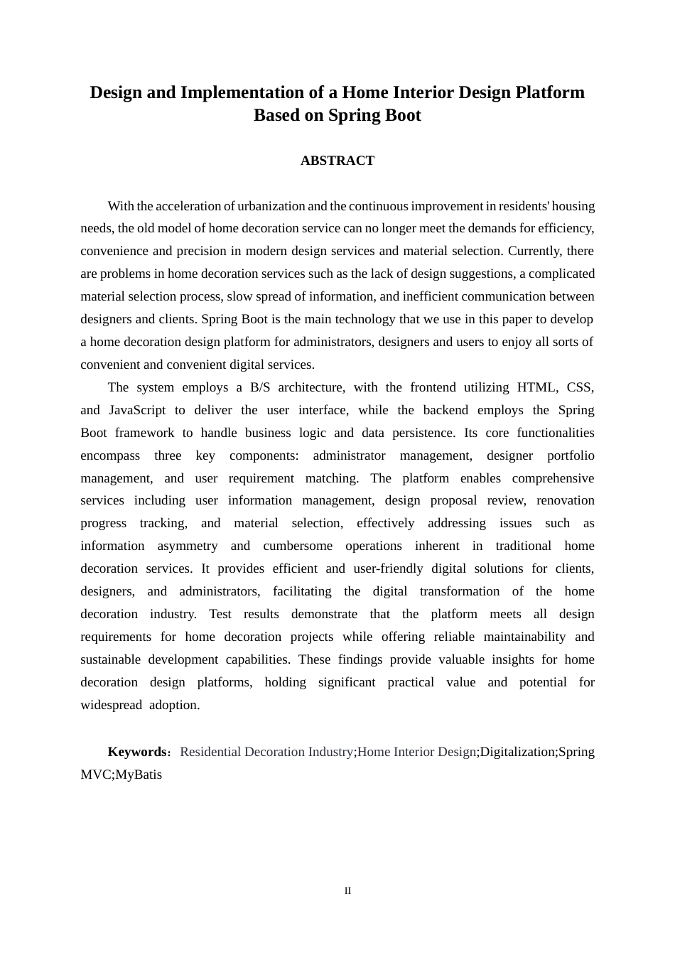 26年CH物联网 基于Spring Boot的家装设计平台的设计与实现(23215字).docx_第2页