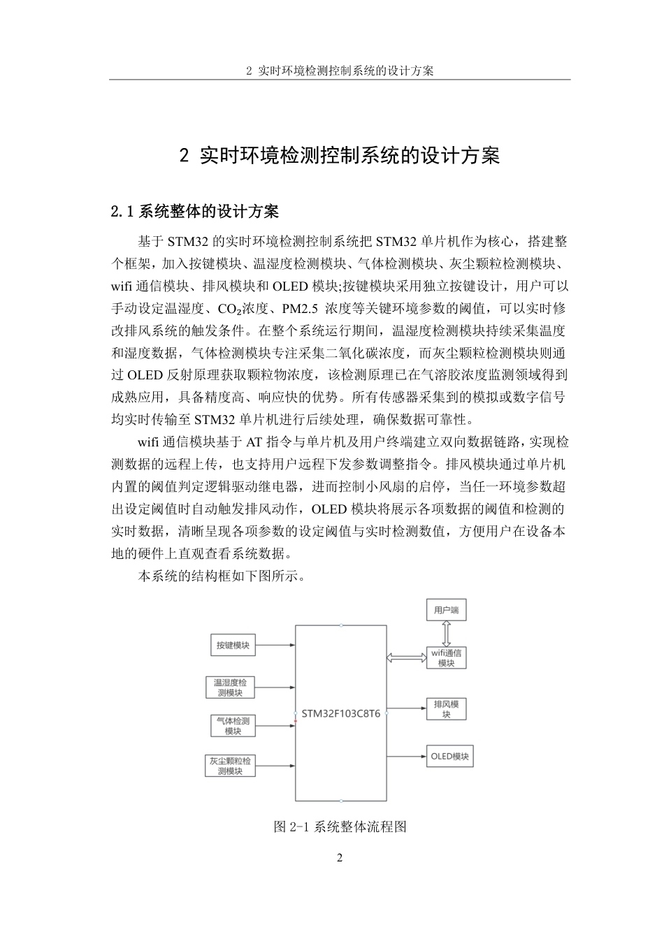 26年CH电子信息科学与技术 基于STM32的实时环境检测控制系统-终稿全日制-约22334字符.pdf_第6页