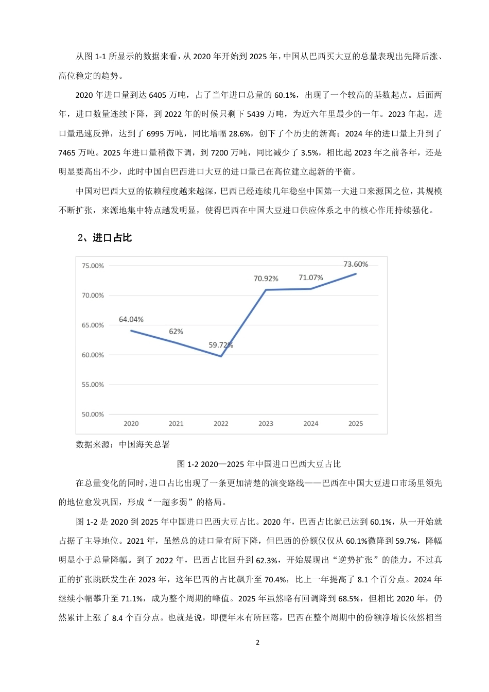 26年CH国际经济贸易 中国进口巴西大豆的影响因素分析-终稿全-约12465字符.pdf_第5页