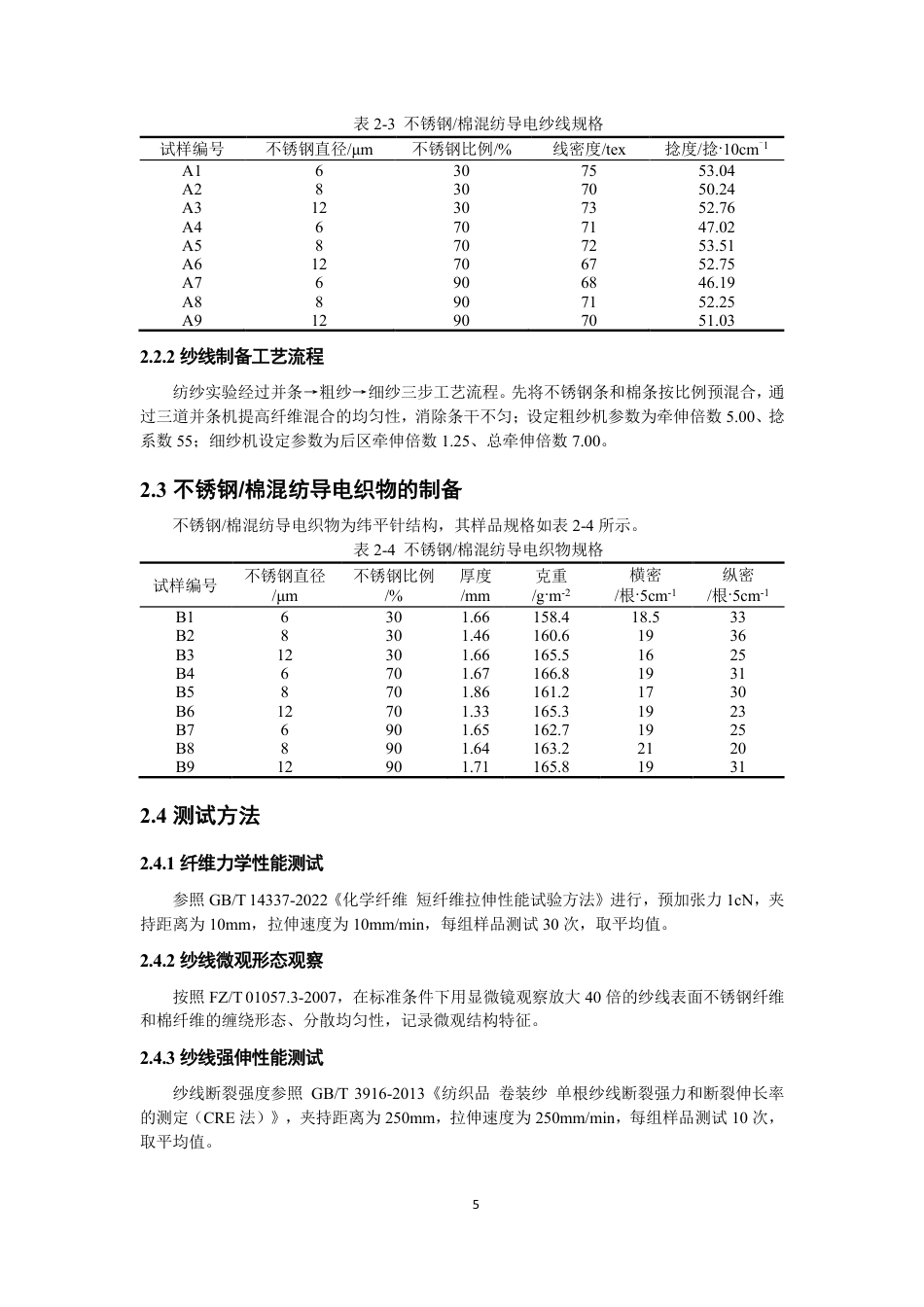 26年CH纺织工程 不锈钢_棉混纺导电织物的制备及性能分析纺织与服装-终稿全日制-约15545字符.pdf_第8页
