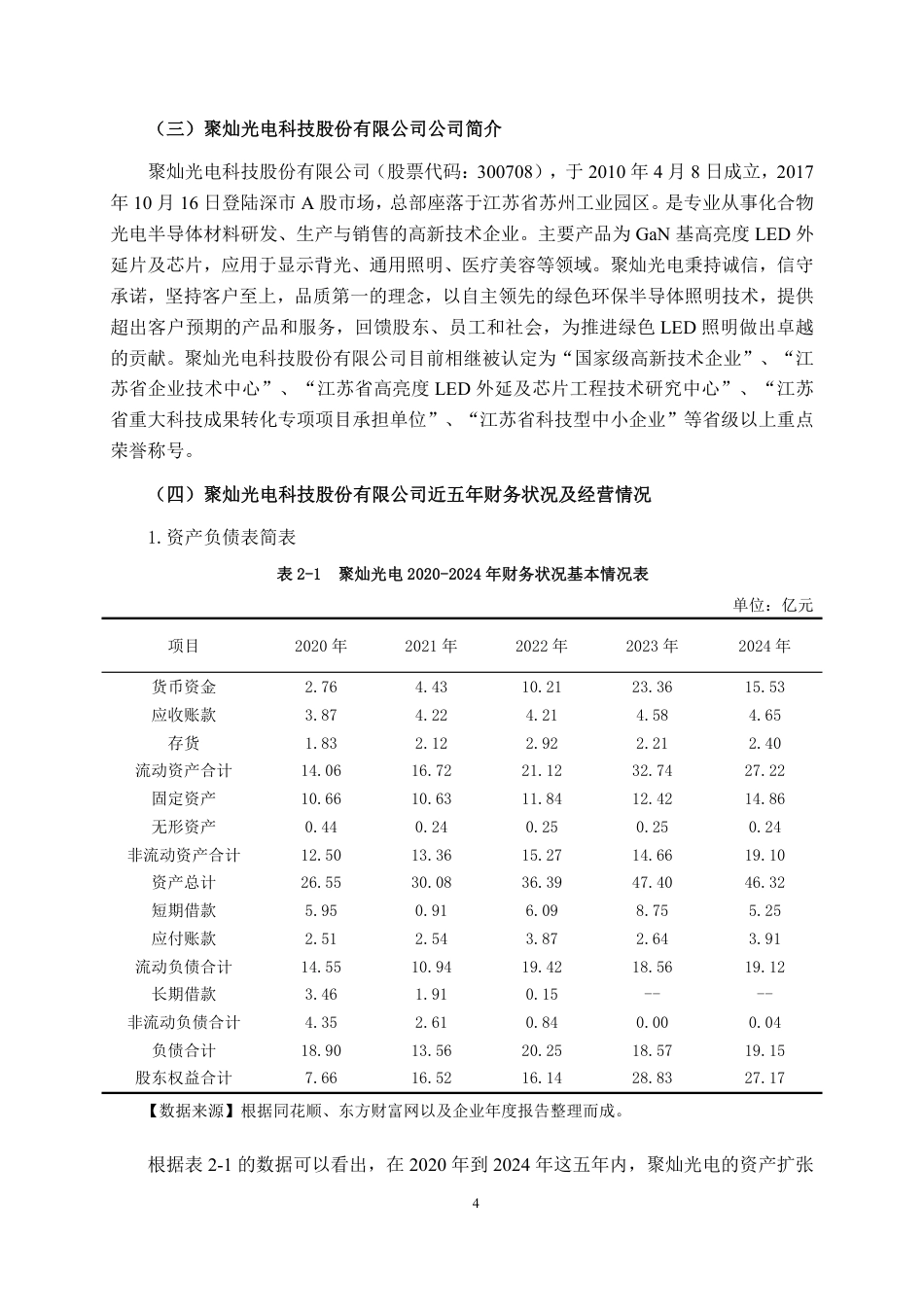 26年CH会计学 制造企业偿债能力分析——以聚灿光电科技股份有限公司为例终稿全日制-约18142字符.pdf_第7页
