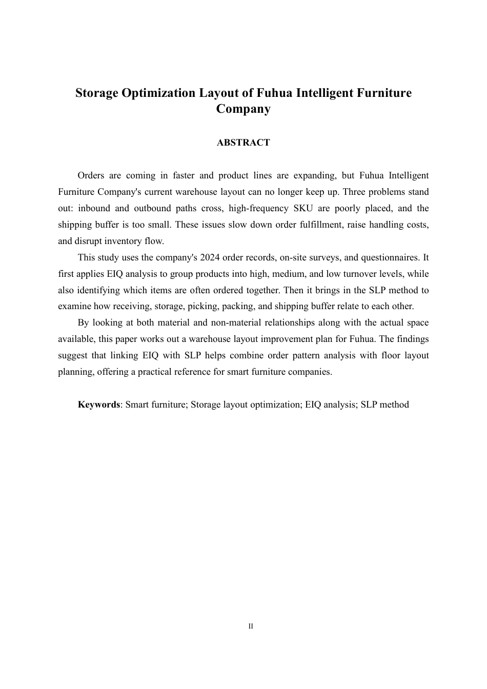 26年CH物流 福华智能家具公司仓储布局优化设计-约19226字符.pdf_第2页