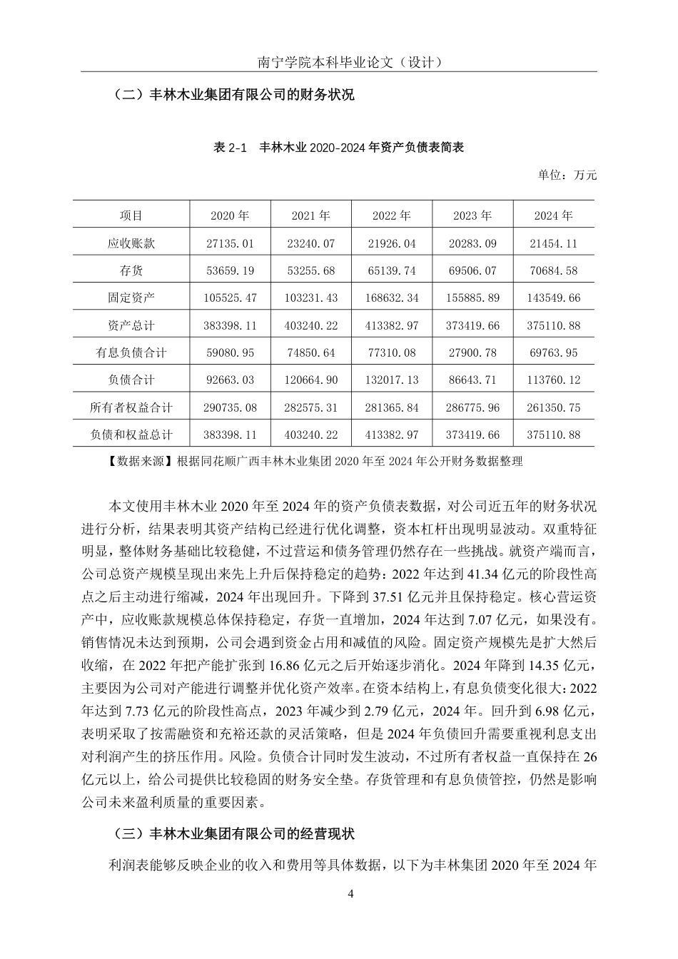 26年CH会计学 大型人造板制造业企业盈利能力分析——以广西丰林木业集团为例终稿全日制-约17937字符.pdf_第7页