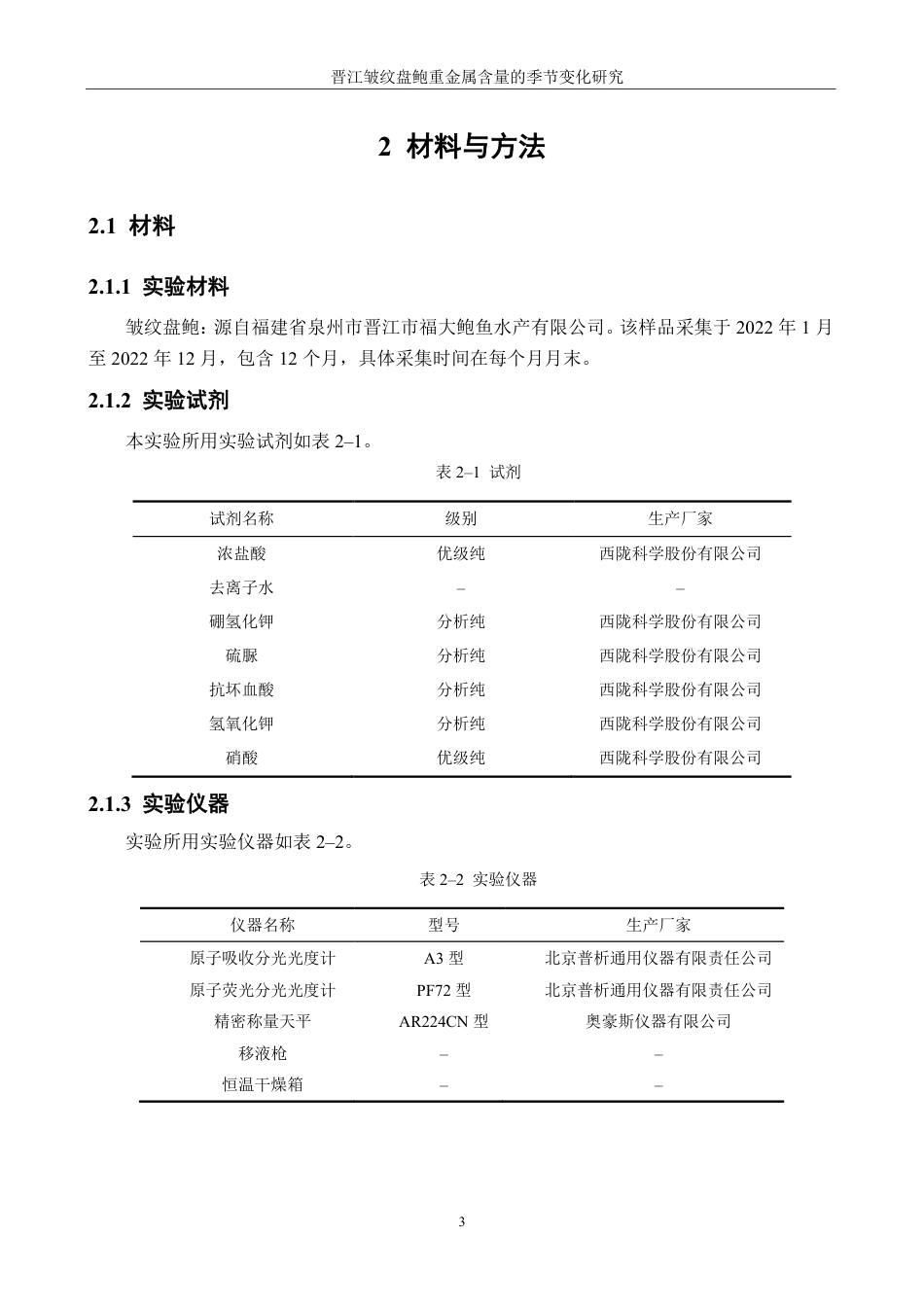 26年CH生物科学 晋江皱纹盘鲍重金属含量的季节变化研究-终稿全日制-约23256字符.pdf_第6页