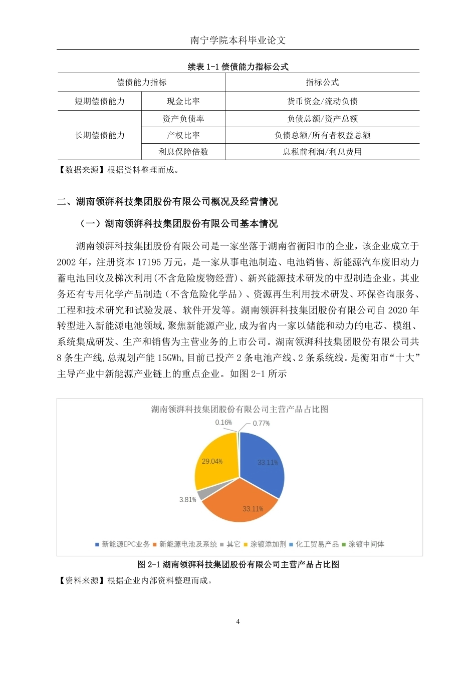 26年CH财务管理 中型制造企业偿债能力探析——以湖南领湃科技集团股份有限公司为例终稿全日制-约24338字符.pdf_第7页