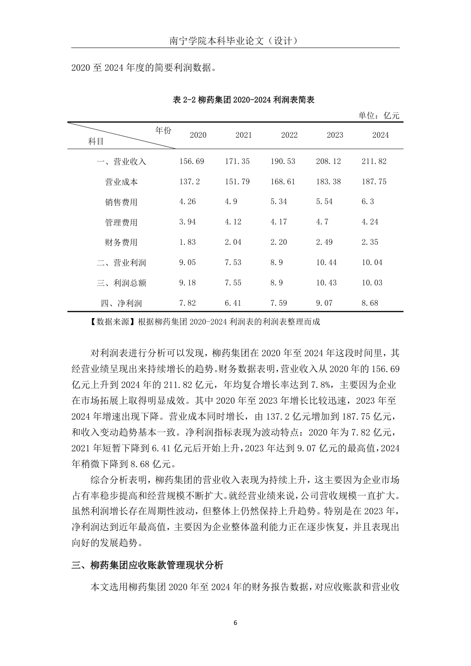 26年CH会计学 大型医药批发业企业应收账款管理分析——以广西柳药集团股份有限公司为例终稿全日制-约20124字符.pdf_第9页