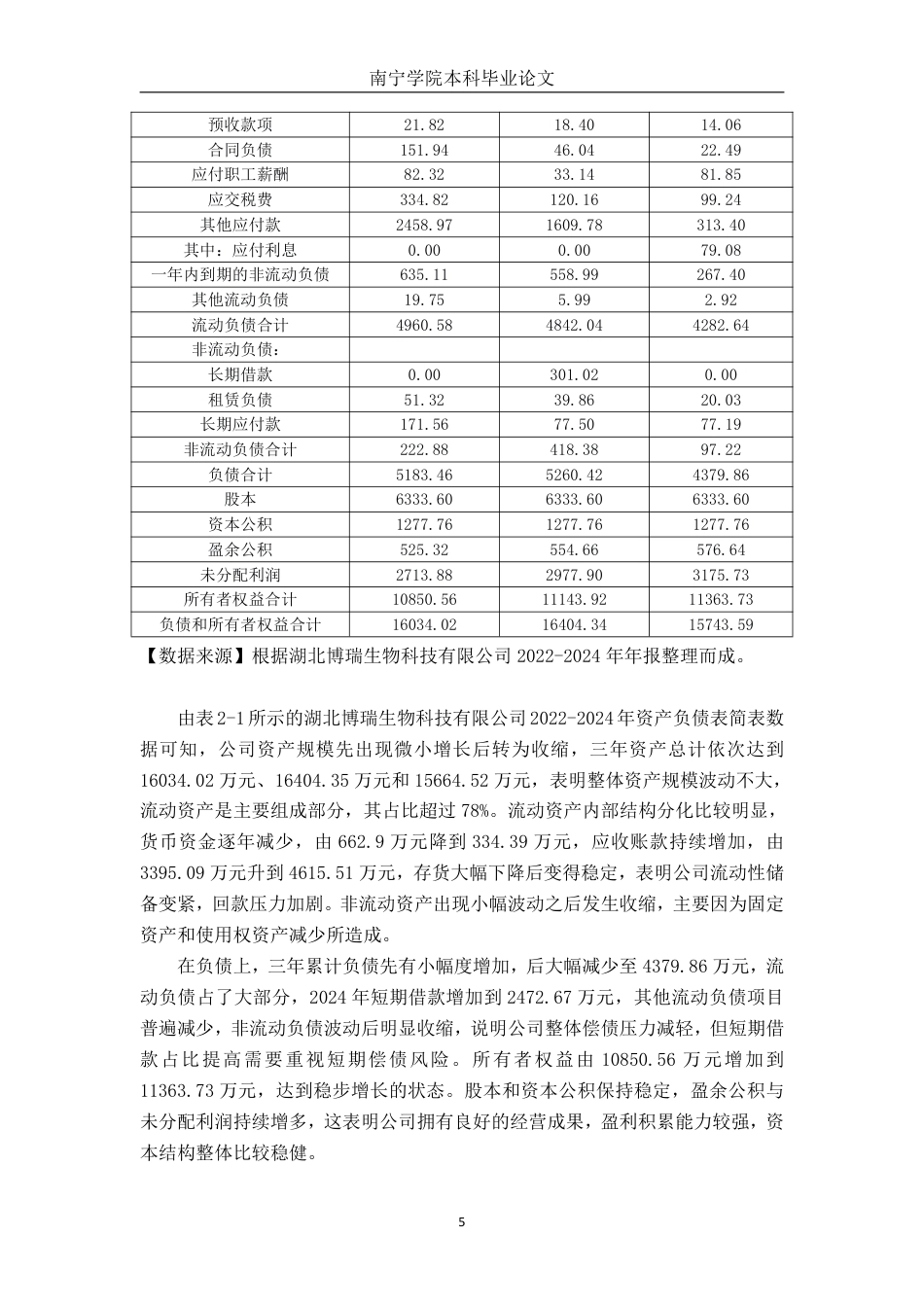 26年CH会计学 湖北博瑞生物科技有限公司盈利能力分析终稿全日制-约22435字符.pdf_第10页