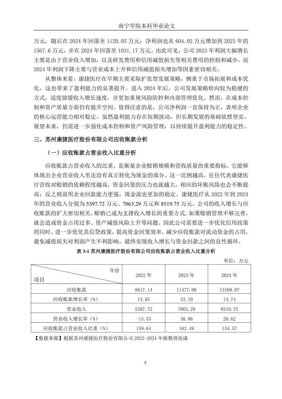 26年CH会计学 医疗器械企业应收账款管理研究——以苏州康捷医疗股份有限公司为例终稿全日制-约17095字符.pdf_第8页