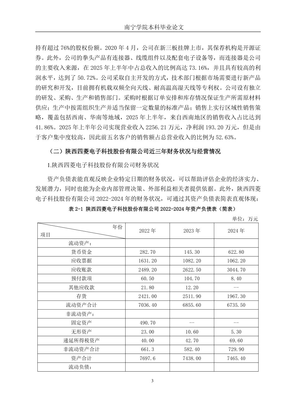 26年CH会计学 电子科技企业应收账款管理分析——以陕西四菱电子科技股份有限公司为例终稿全日制-约19216字符.pdf_第6页