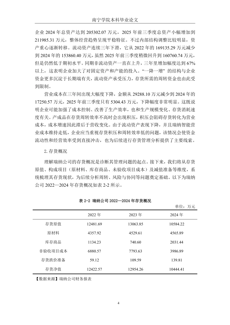 26年CH财务管理 中型智能设备制造企业存货管理问题分析——以瑞纳智能设备公司为例终稿全日制-约19887字符.pdf_第7页