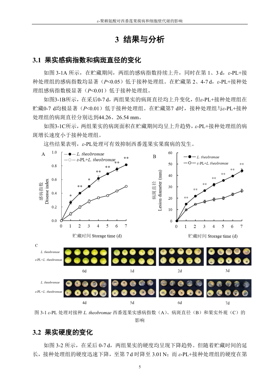 26年CH食品科学 聚赖氨酸对西番莲果腐病和细胞壁代谢的影响-终稿全日制-约14887字符.pdf_第8页