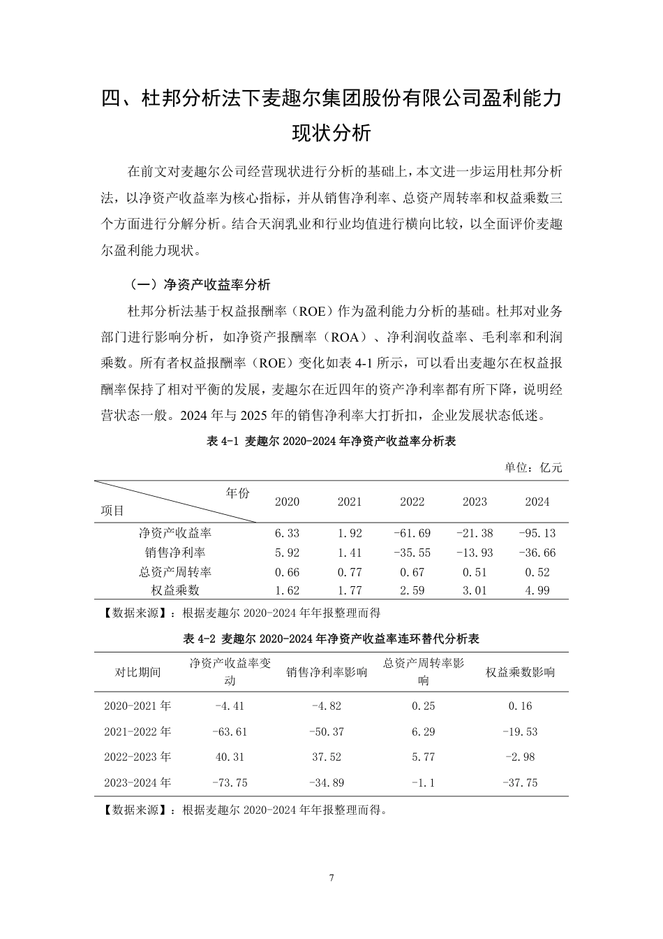 26年CH基于杜邦分析的乳制品企业盈利能力分析——以麦趣尔集团股份有限公司为例-约21441字符.pdf_第10页