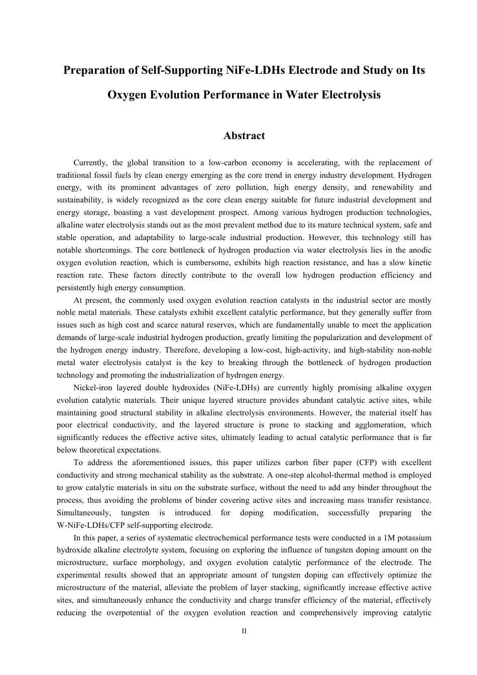 26年CH材料化学 自支撑NiFe-LDHs电极制备与电解水析氧性能研究-约20815字符.pdf_第3页