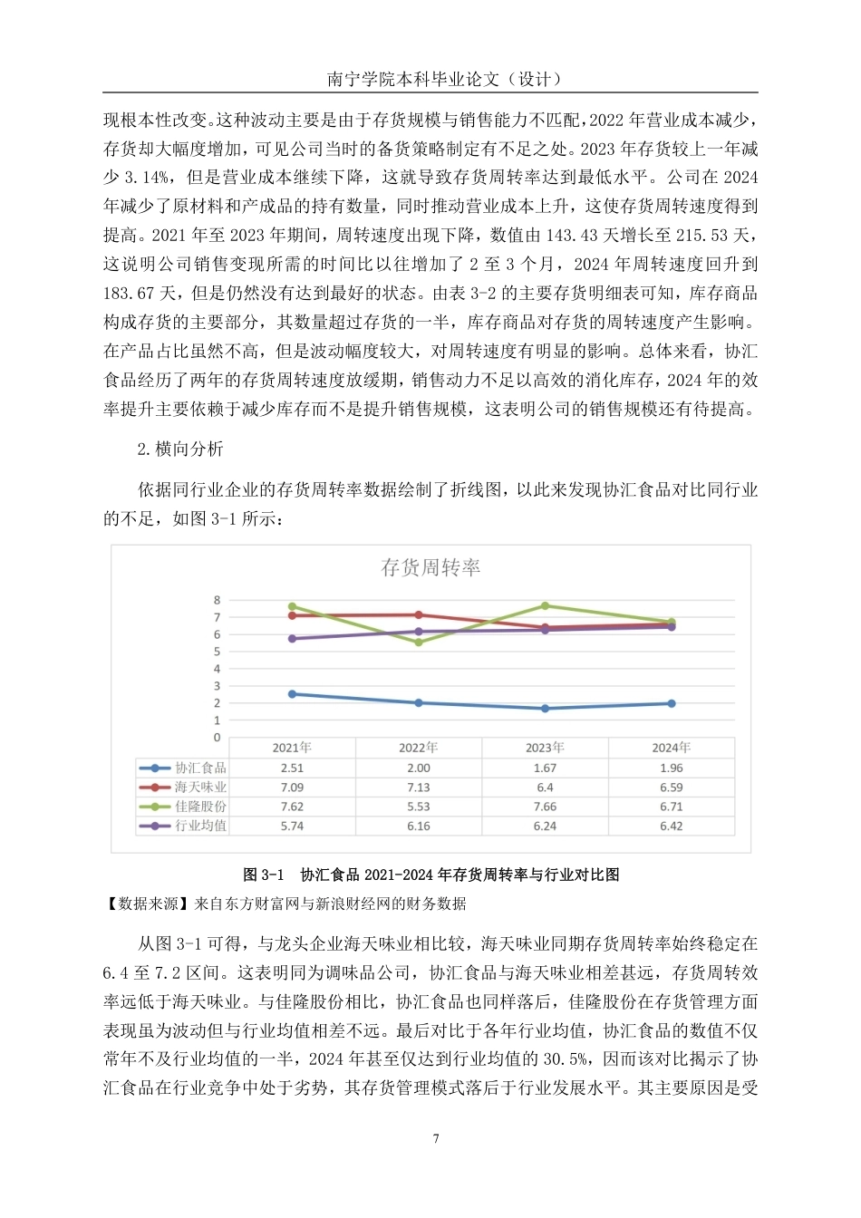 26年CH会计学 食品制造企业营运能力分析——以荣成协汇食品股份有限公司为例终稿全日制-约16714字符.pdf_第10页