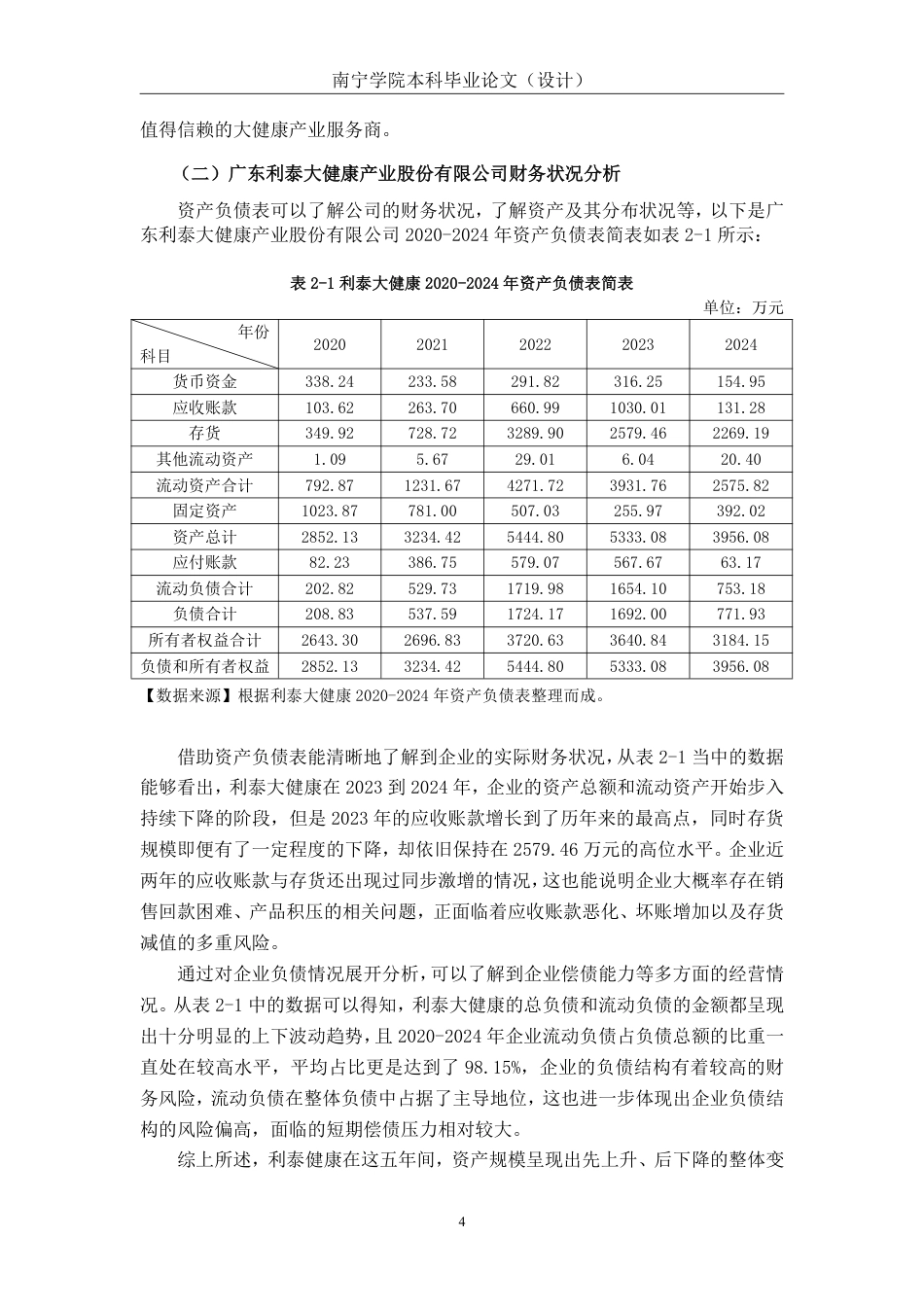 26年CH会计学 小型制造业企业营运能力分析——以广东利泰大健康产业股份有限公司为例终稿全日制-约20819字符.pdf_第7页